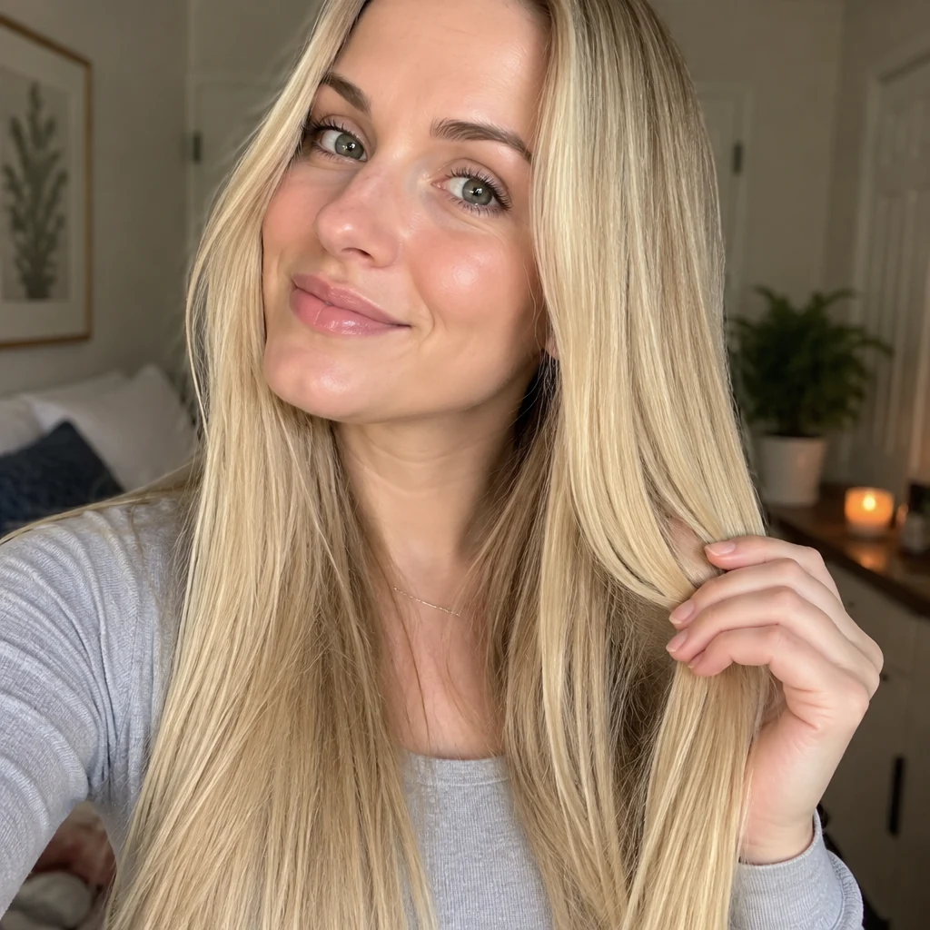 Kundenfoto mit feinem Haar